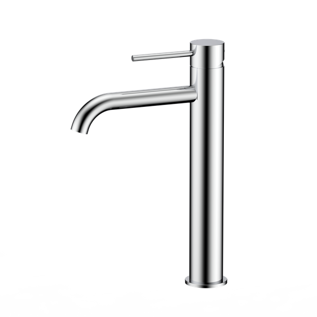 Grifos de lavabo altos de lavado de acero inoxidable CUPC de dise&ntilde;ador al por mayor, grifo monomando fr&iacute;o y caliente para fregadero de un orificio