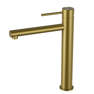 Grifo de acero inoxidable creativo de suministro de f&aacute;brica grifo de oro cepillado de una sola manija