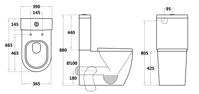 床置き型P/SトラップWCトイレ水洗トイレトルネードツーピーストイレ