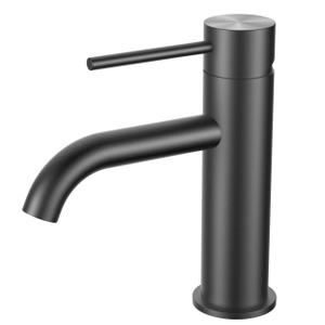 Hochwertige Wasserzeichen-Waschtischarmaturen aus Gunmetal-Grau, Messing-Waschtischarmatur