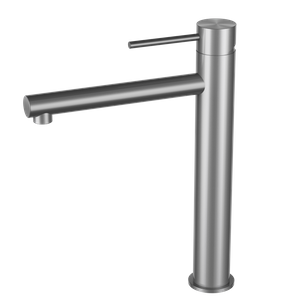 Grifos mezcladores para lavabo, grifo de ba&ntilde;o con ca&ntilde;o alto montado en cubierta redonda alta, fabricado en China